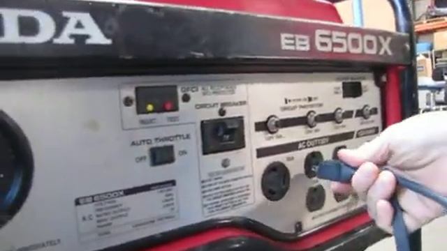 *SOLD* Honda EB6500X Gas Powered Generator