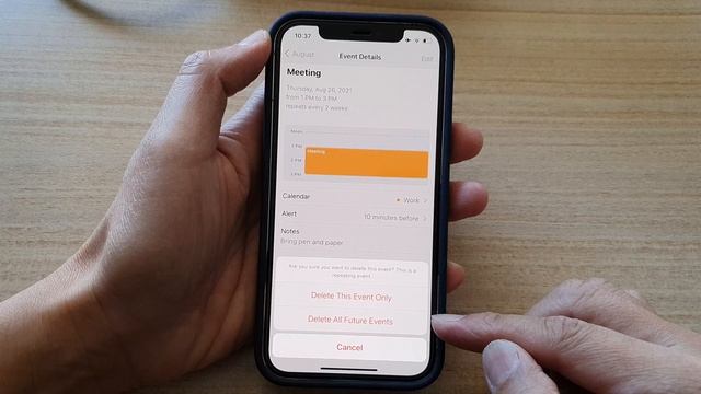 iPhone 12: How to Delete a Recurring/Repeating Event in the Calendar App