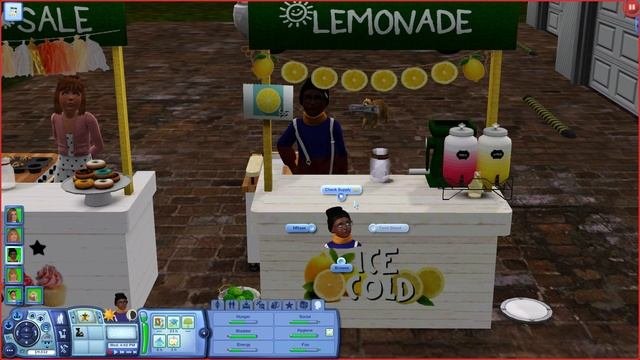 CUSTOM Lemonade Stand  Bake Sale for Kids!  Sims 3 MOD REVIEW
