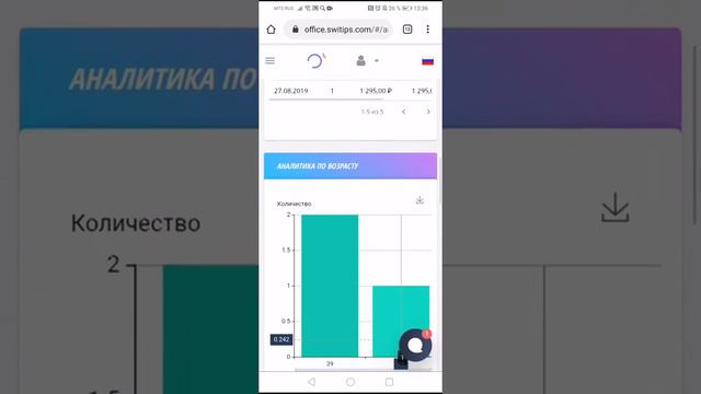 Личный кабинет для предпринимателя - Switips
