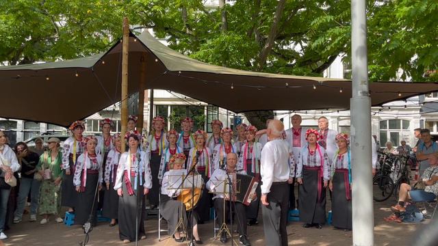 Украинский народный хор Верше песня Два кольори Klassiek op het Amstelveld 16.09.2023
