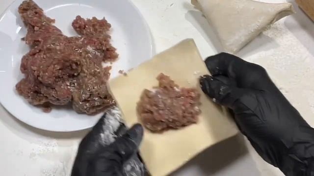 НАСТОЯЩАЯ Слоеная Хрустящая САМСА Узбекская ❤️ Объедение