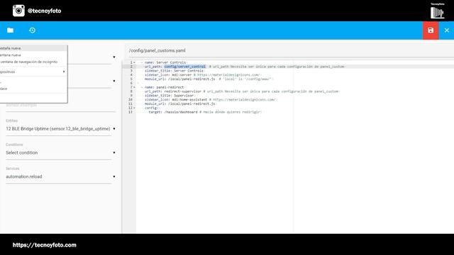 SUPERVISOR en menú LATERAL - Personaliza tu menú lateral en Home Assistant