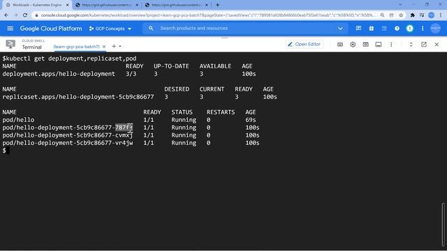 What is the difference between Deployment Object Vs Pod Object in Google Kubernetes Engine (GKE)?