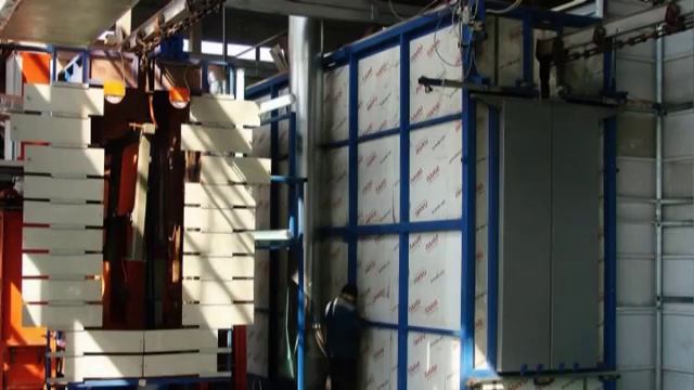 Линия окраски порошковыми ЛКМ изделий ОАО "Белагромаш сервис" - www.niilkp.ru