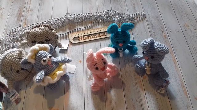 #наталивяжит #а мегуруми. Игрушки за Август, новые зайки,мышки.