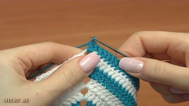 Юбка, шарф и шапка в технике пэчворк Урок 27 часть 6 из 8 Вязание крючком