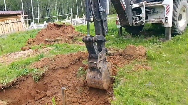 жилая баня копка котлована экскаватором