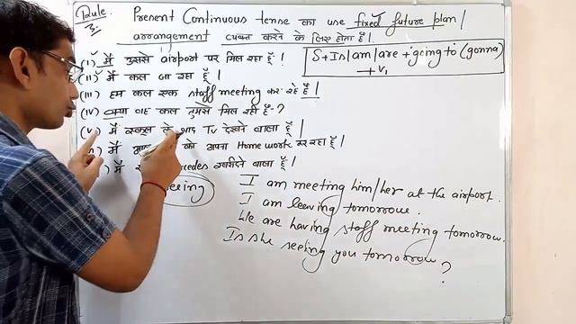 Present Continuous Vs Going To/s+is/am/are+V4+O/grammar With Examples Part 5 By Gp Dixit