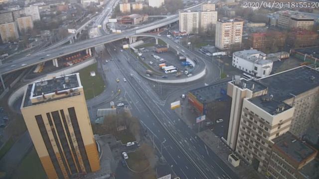 Москва - Нижегородская улица - веб камера 20.04.2020, 15:55