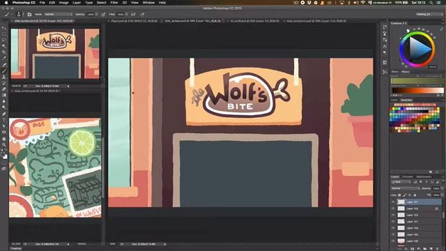 The Wolf's Bite: main screen timelapse