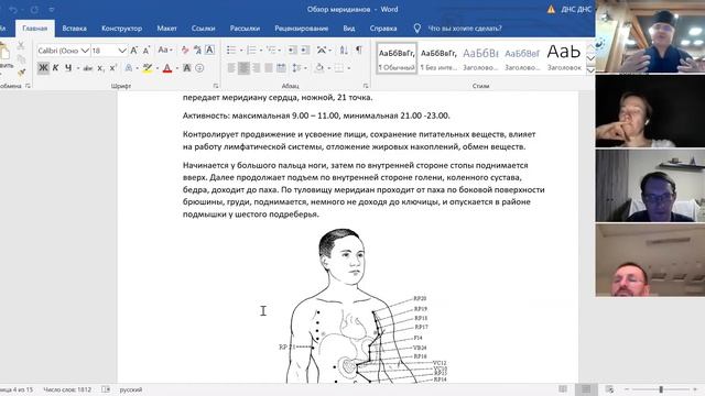 Обзор меридианов человека 6 04 2020
