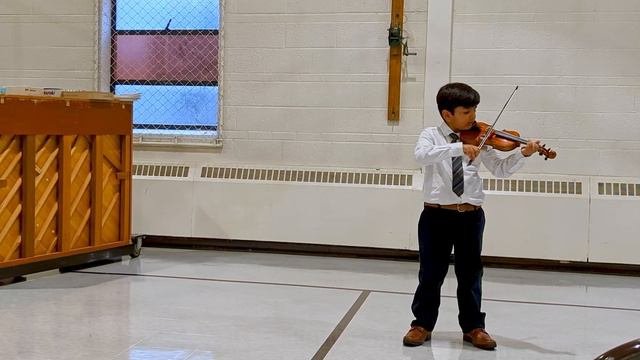 Minuet by J.S. Bach | Performed by Aarin Rajgor | Violin Fall Recital 2021