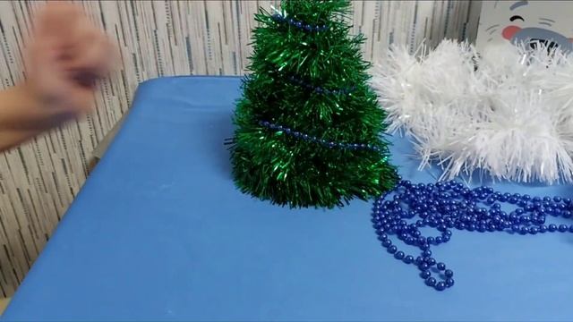 Как сделать мини-ёлку за 20 минут своими руками! Всё легко и просто!?????