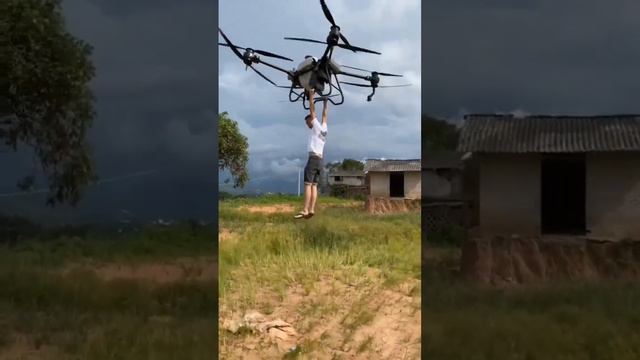 Огромный квадрокоптер