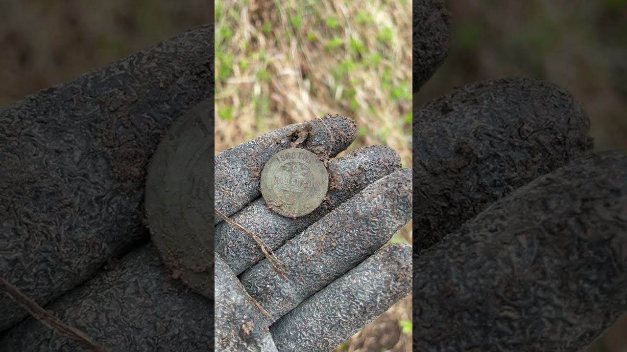 Борьба с ямами #metaldetecting #coin #коп #metaldetector