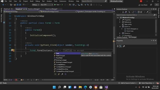 Best way to send Data between multiple forms | C# Multiple Forms | C# Windows form