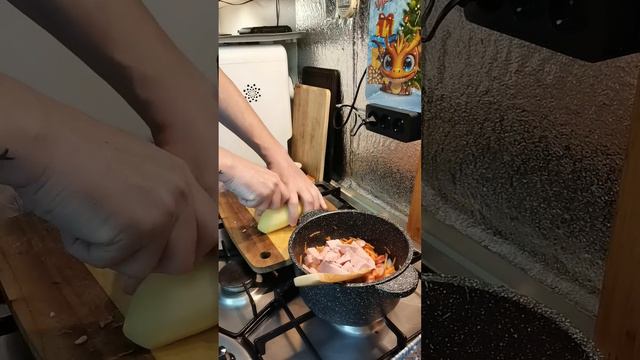 Фантастический быстрый суп с колбасой от Евгения Сергеевича!)