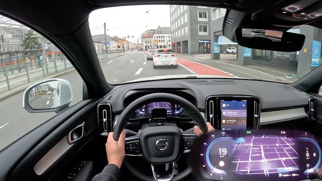2023 Volvo XC40 B4 FWD 197 PS CITY POV DRIVE With Fuel Consumption