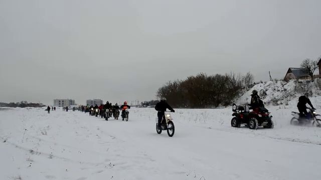 Зимний мотопробег ХОРС-6. Курск. 2017 год.