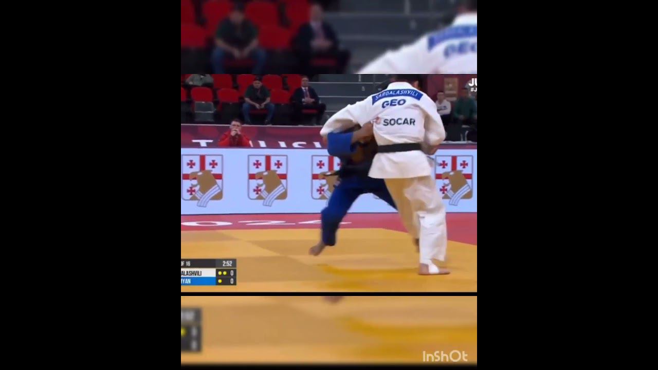 Георги Сардалашвили побеждает иппоном Адамяна и выходит в 1/4 #judo #tbilisi #большойшлем