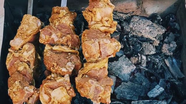 Шашлык из баранины.Куй гуштидан шашлик тайёрлаш.