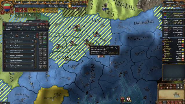 EU4 Против всей Индии на Делли в мультиплеере