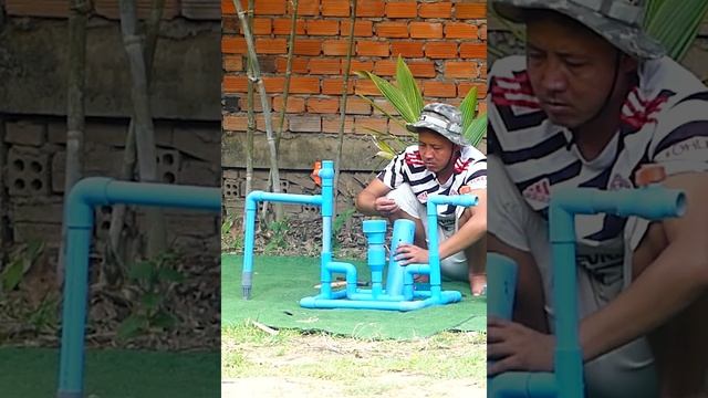 Trick Free electricity  I turn PVC pipe into a water pump at home free no need electricity power