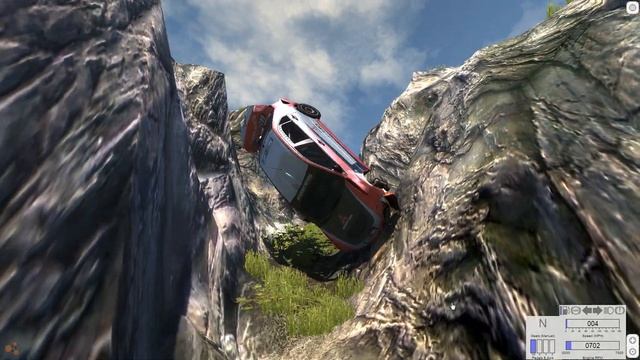 Mitsubishi Lancer evo lx - Falling into the abyss - BeamNG drive