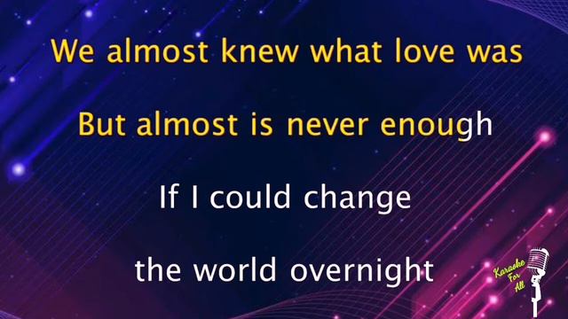 Almost Is Never Enough - Ariana Grande Ft. Nathan Sykes (Karaoke Version)