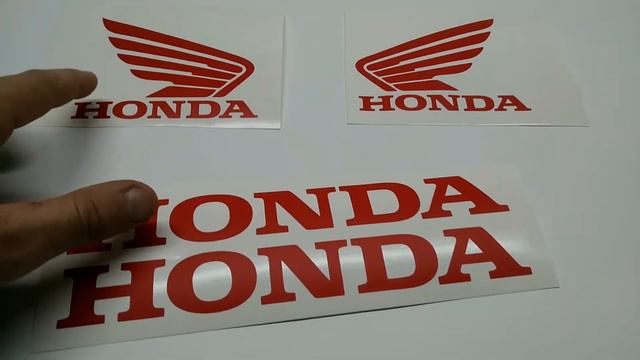 Обзор виниловой наклейки для машины или мотоцикла (Хонда)