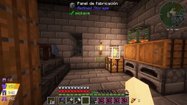 MINECRAFT ASMR 1080P (Empezando el mes con un tutorial, creando combustible de plantas ) #00069