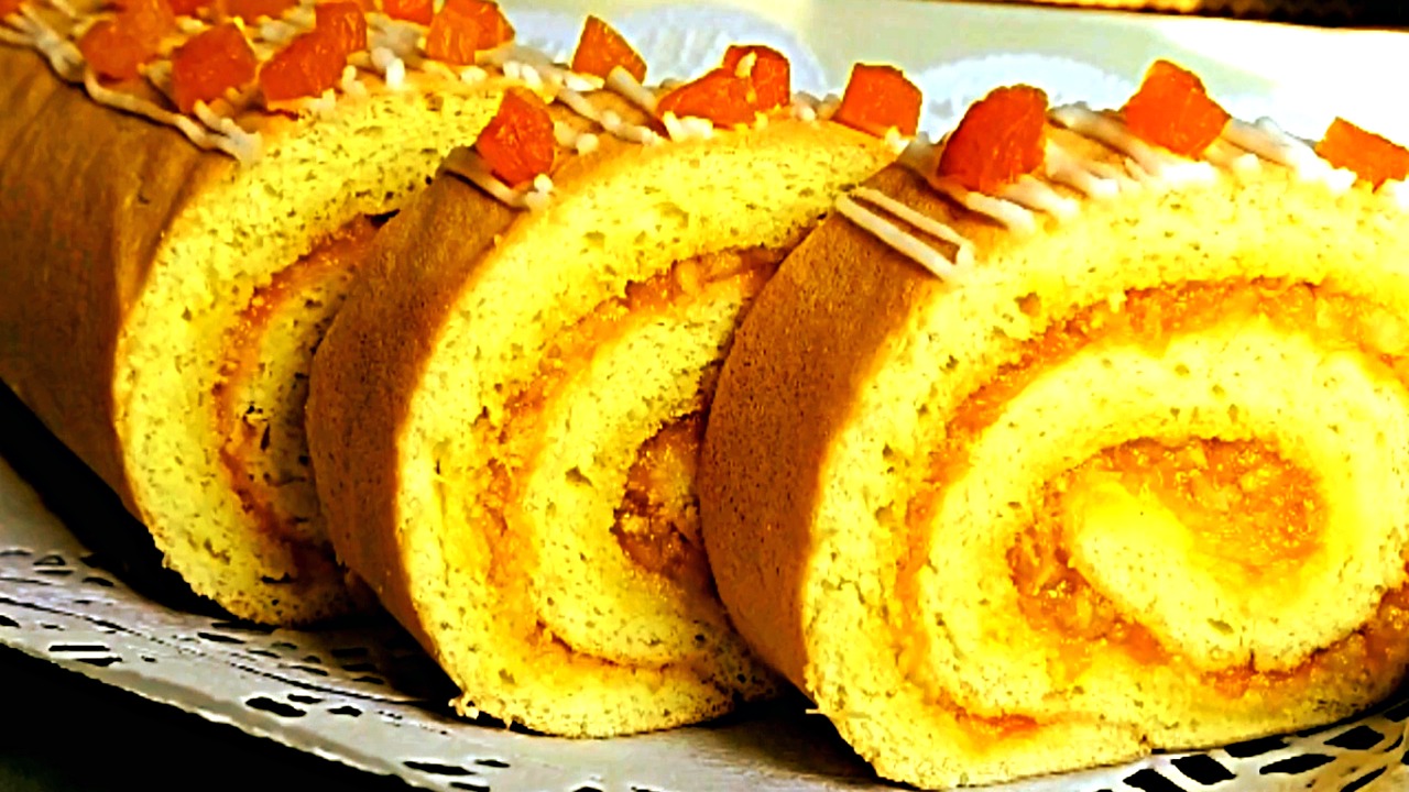 Рулет с лимоном