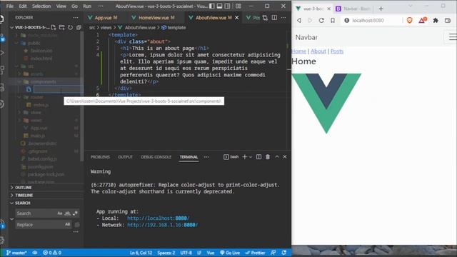 Vue 3 + Bootstrap 5 | Red Social (Español ) | Parte 1