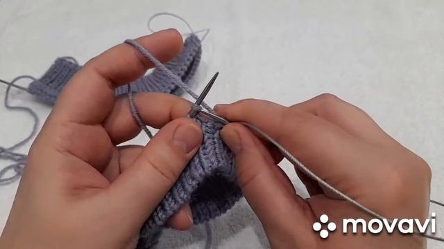 Ложная кеттлевка в круговом вязании  Горловина для джемпера сверху вниз