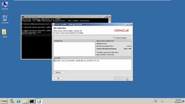 Install Oracle Weblogic 10.3.6