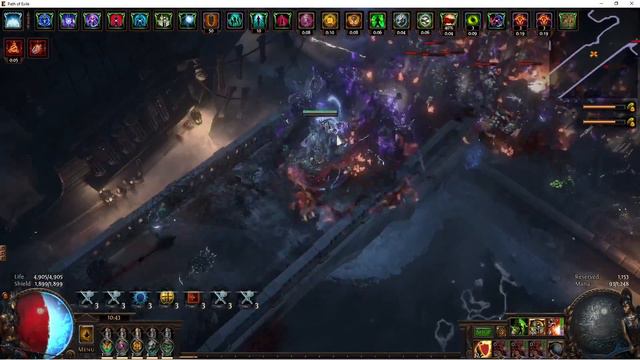 Poe 3.17 sim 30s Cwdt self cast DD updated meme build with Headhunter