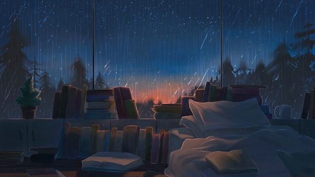 Rain And Piano Music for Relaxation - Erik Satie 2 HOURS - Gymnopédie No.1