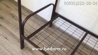 Металлическая двухъярусная кровать СБ-2 коричневая (обзор с комментариями)