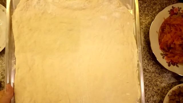 Роскошный пирог с мясом и капустой