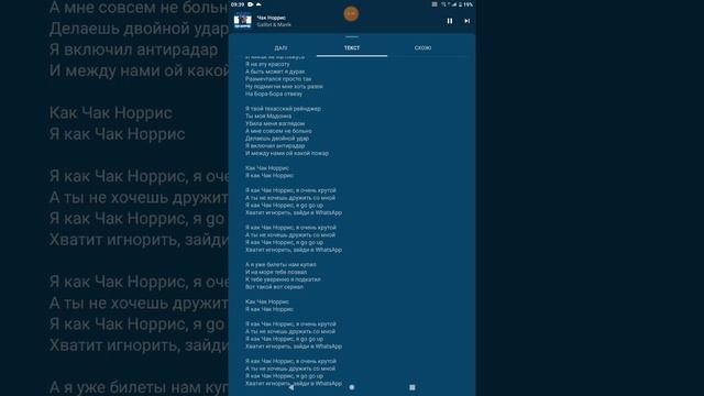 Ми поём песню Чак Норрис.