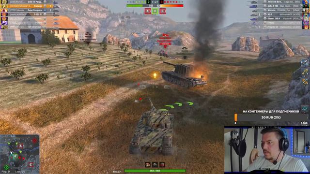 Проходим 4 неделю боевого пропуска и закрываем ветку Kranvagn//Tanks Blitz
