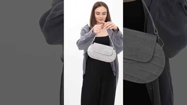 #shorts Классическая сумка с через плечо с тиснением под крокодила (арт. 674 14)