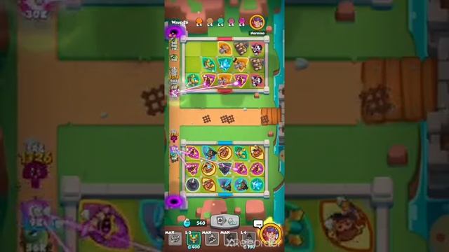 Rush Royale wave 11 at 37 top waves with best deck ever.