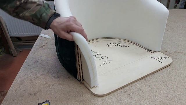 Изготовление полубарного стула на металлических ножках