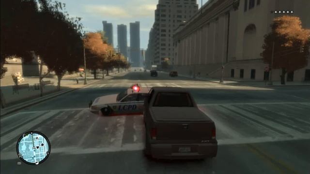 GTA 4 5 star chase