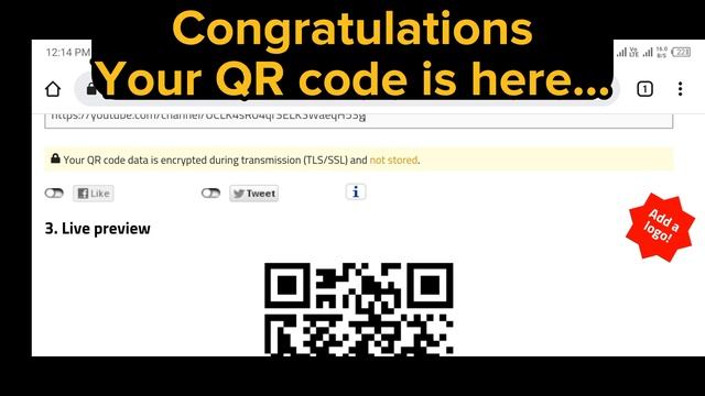 How To Create QR code   How To Generate QR Code Online for YouTube and Facebook page