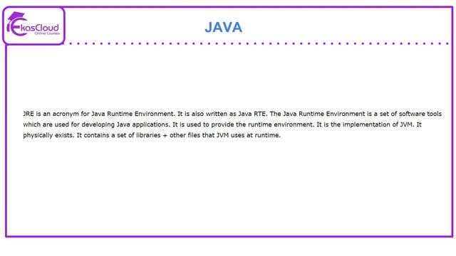 #Java JRE | Ekascloud | English