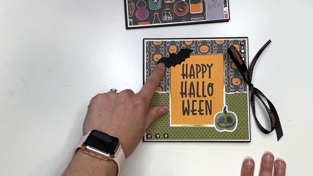 Trifold Halloween Card Folios using SCRAPS Project Share, Tri-fold Halloween Greeting Cards