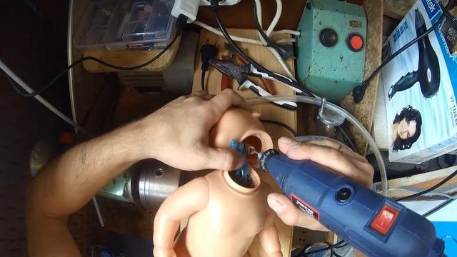 Ремонт шеи оригинального Baby Born
